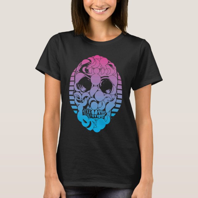 moons Vaporwave Aesthetic T-Shirt (Front)