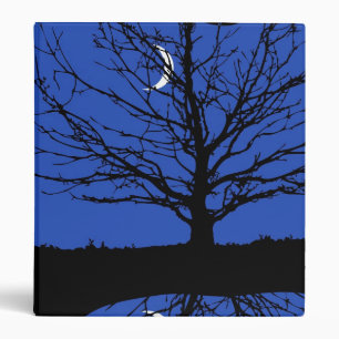 Moonscape in Cobalt Blue and Black Binder