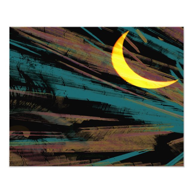 Moonscape the night's sky  photo print (Front)