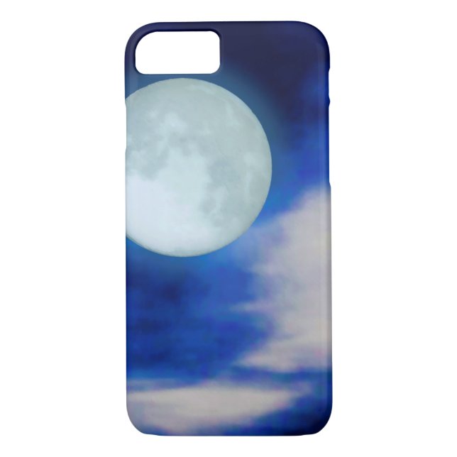 Moonscape with moonlit clouds Case-Mate iPhone case (Back)