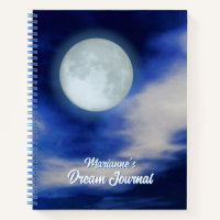 Moonscape with Moonlit Clouds Dream Journal