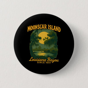 Moonscar Island Retro Cartoon Halloween Zombie Isl 2 Inch Round Button