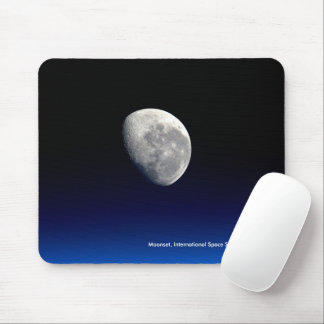 Moonset, International Space Station, 2016 Mouse Pad