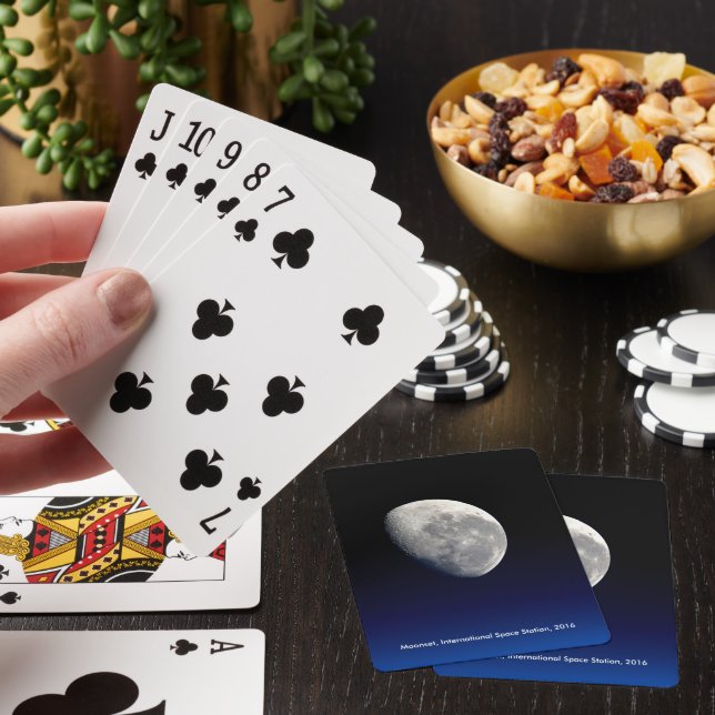 Moonset, International Space Station, 2016 Playing Cards (In Situ)