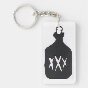 Moonshine Bottle Keychain