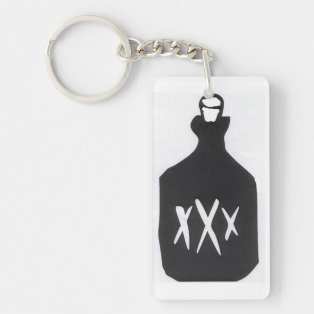 Moonshine Bottle Keychain (Front)
