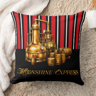 Moonshine Express Luxury Design Pillow! Throw Pillow