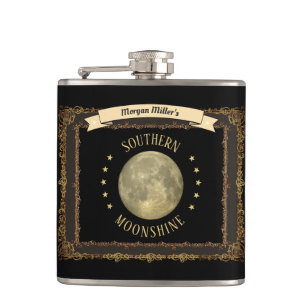 Moonshine Flask with your name or initials
