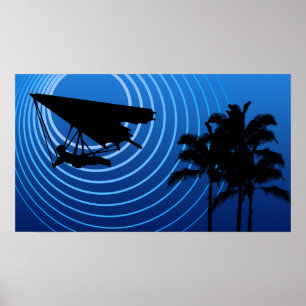 moonshine hang gliding poster
