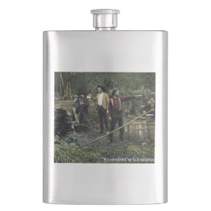 Moonshine in Old Kentucky Vintage Hip Flask