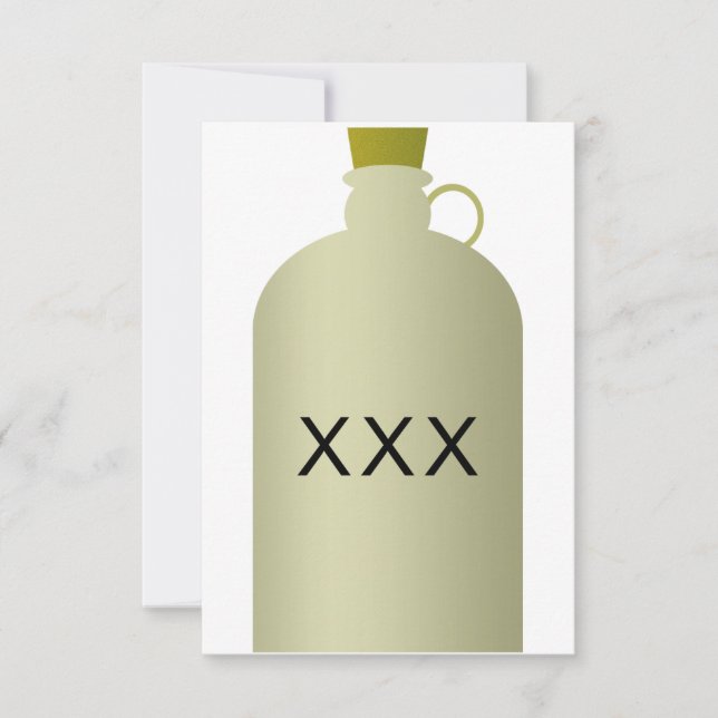 Moonshine Jug Invitations (Front)