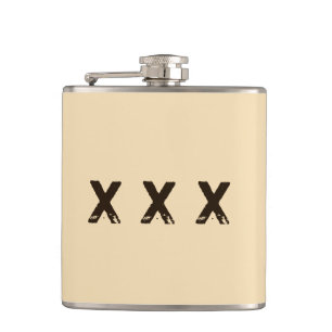 Moonshine Style Monogram Hip Flask