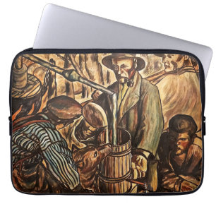 Moonshiners Making White Lightning Whiskey Liquor Laptop Sleeve
