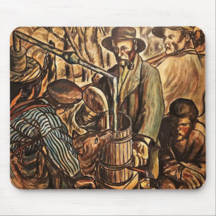 Moonshiners Making White Lightning Whiskey Liquor Mouse Pad