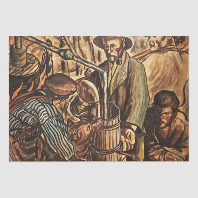 Moonshiners Making White Lightning Whiskey Liquor Tissue Paper (Front)