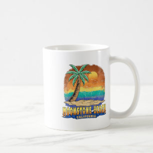 Moonstone Beach California Vintage Distressed Souv Coffee Mug