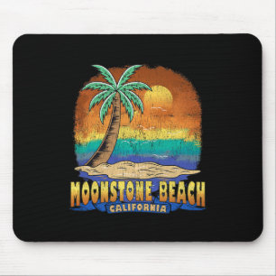 Moonstone Beach California Vintage Distressed Souv Mouse Pad