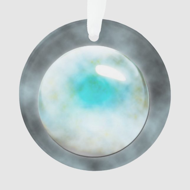 Moonstone Gemstone Ornament (Front)