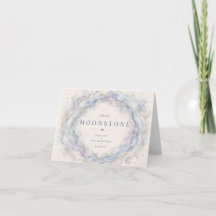Moonstone June Birthstone Thank You Card