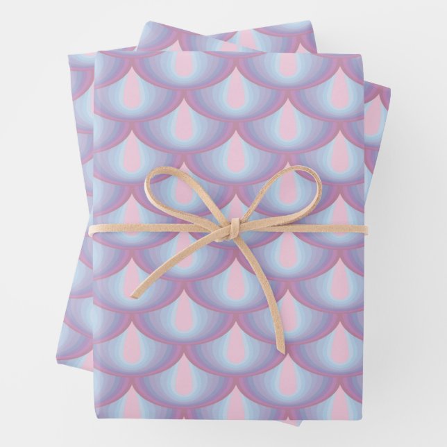 Moonstone Scales Wrapping Paper (In situ)