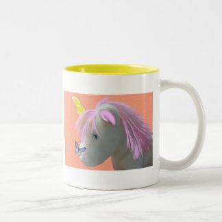 Moonstone the unicorn Two-Tone coffee mug