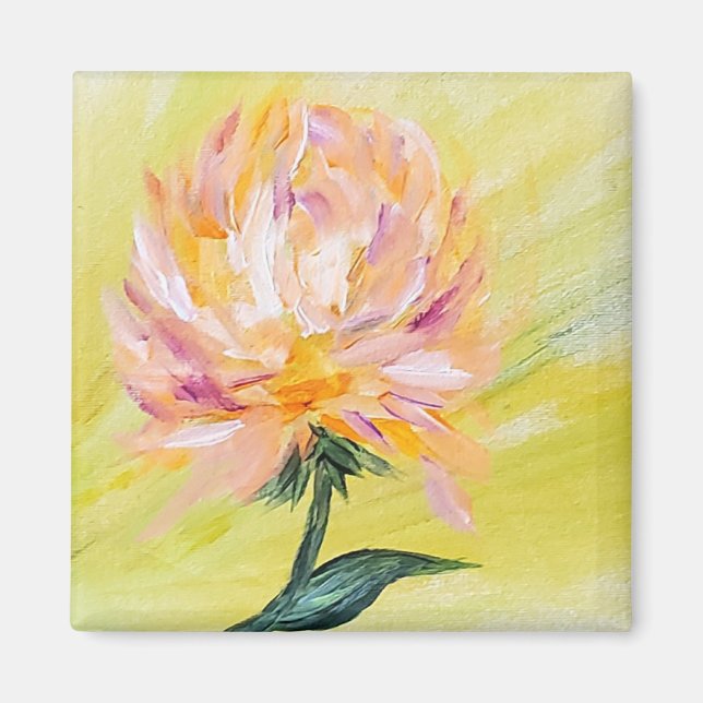 Moonstudio - Orange Peony aimant (Devant)