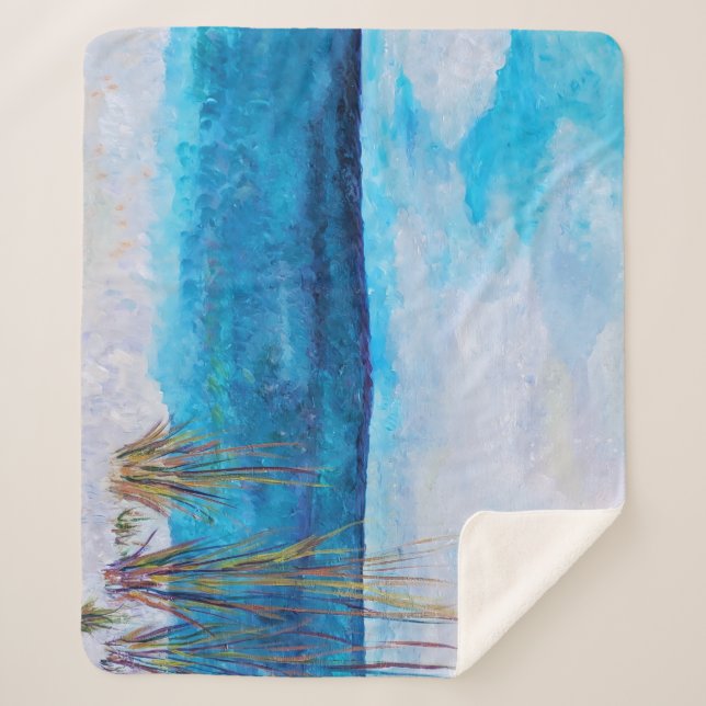 Moonstudio - St. Andrew's Beach Sherpa Blanket (Front)