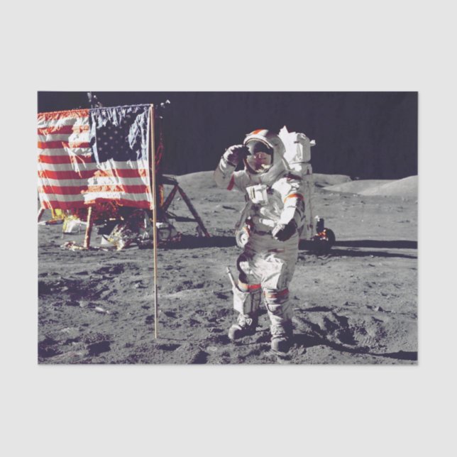 Moonwalk Apollo 17 Tissue Paper (Front)