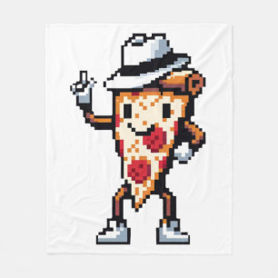 Moonwalking Pizza - Legendary Pop Slice Art Fleece Blanket