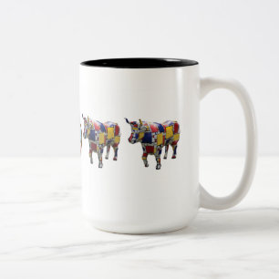 "Mooo'ndrian" 15 oz mug