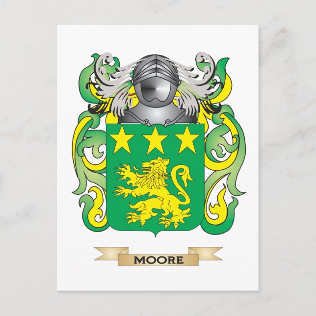 Moore Coat of Arms (Family Crest) Postcard (Front)