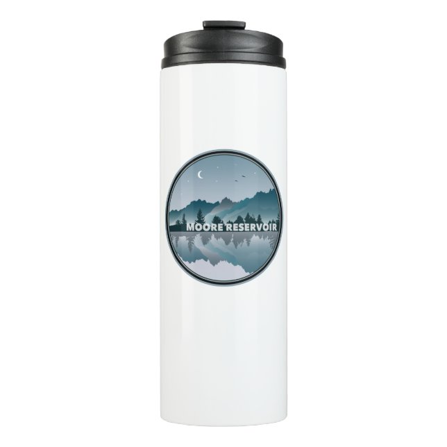 Moore Reservoir New Hampshire Reflection Thermal Tumbler (Front)