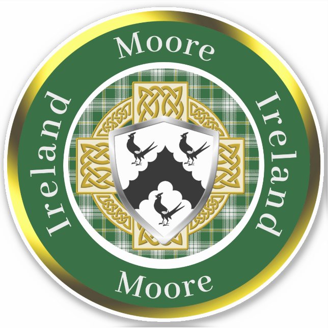 Moore Shield & Celtic Cross Personalized (Front)