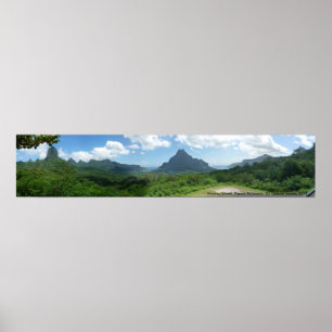 Moorea Island, French Polynesia. Poster