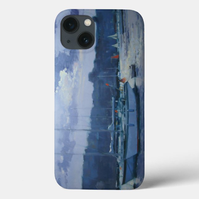 Moored yachts late afternoon Case-Mate iPhone case (Back)