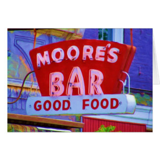 Moore's Bar Retro sign, Greencastle, Indiana