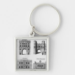 Moorgate, Cripplegate, Ludgate Bridgegate Keychain