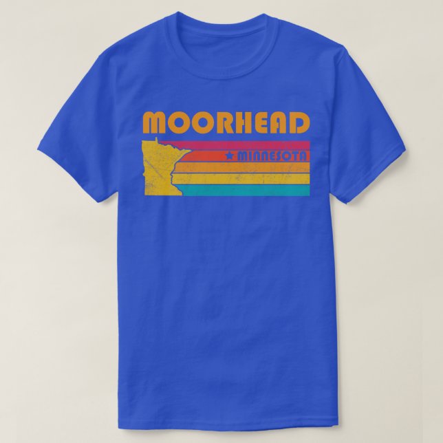Moorhead Minnesota Vintage Distressed Souvenir T-Shirt (Design Front)