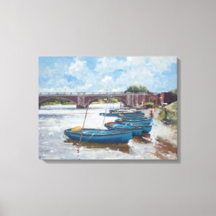 Moorings at Hampton Court 2011 Canvas Print