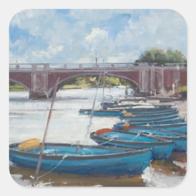 Moorings at Hampton Court 2011 Square Sticker (Front)