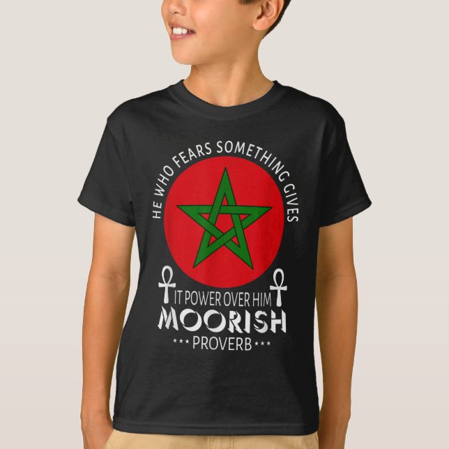 Moorish American He Who Fears Soing Moors Islamic  T-Shirt (Front)