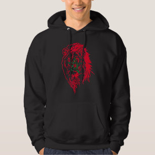 Moorish American Morocco Flag Moroccan Soccer Supp Hoodie