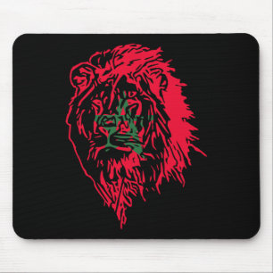 Moorish American Morocco Flag Moroccan Soccer Supp Mouse Pad