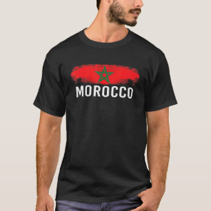 Moorish American Morocco Flag Moroccan Soccer Supp T-Shirt