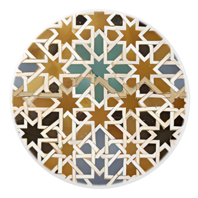 Moorish Arabesque door knob  (Front)