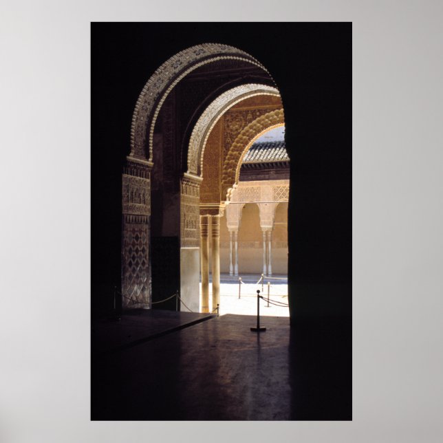 Moorish arch, The Alhambra, Poster (Front)