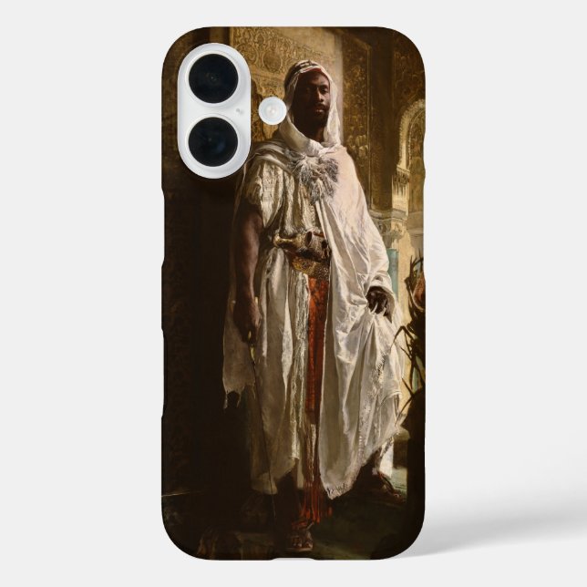 Moorish Chief African Art Painting Portrait Case-Mate iPhone Case (Back)