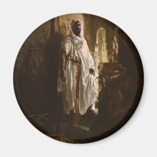 Moorish Chief African Art Painting Portrait Magnet