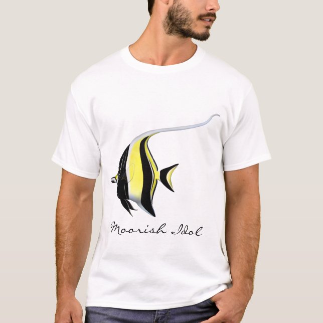 Moorish Idol Aquarium Fish Customizable T-Shirt (Front)