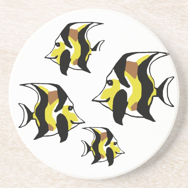 Moorish Idol  coaster (Front)